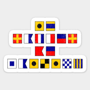 Sailing I'd Rather Be Sailing Lover Nautical Flags Boating Sticker