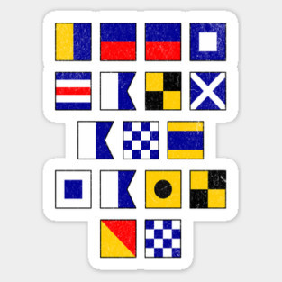 Sailing Lover Keep Calm And Sail On Nautical Flags Boating Sticker