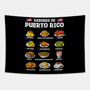 Puerto Rico Foods Tapestry