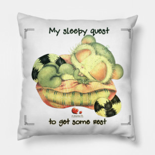 My sleepy quest to get some rest Pillow