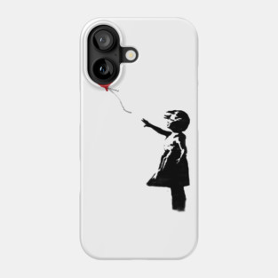 BANKSY Red Heart Balloon Girl Phone Case