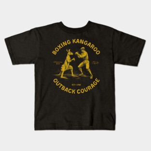 Boxing Kangaroo Outback Courage Kids T-Shirt