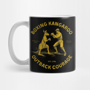 Boxing Kangaroo Outback Courage Mug
