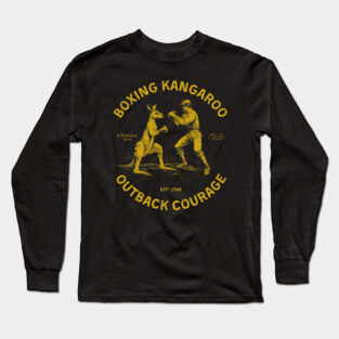 Boxing Kangaroo Outback Courage Long Sleeve T-Shirt