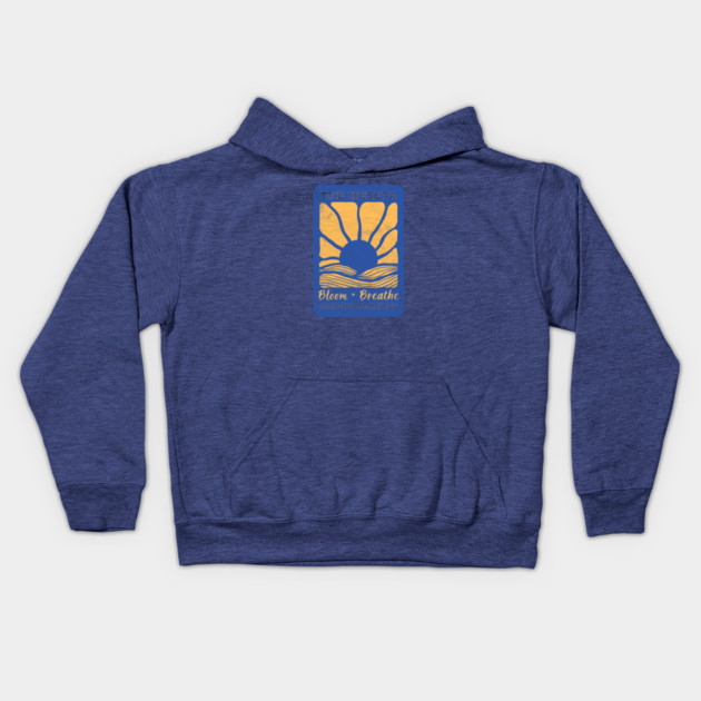 The Meseta on the Camino Sunflower Edition Kids Hoodie by Camp Happy Hour