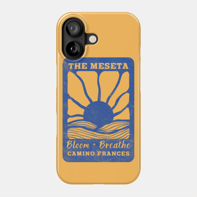 The Meseta on the Camino Sunflower Edition Phone Case by Camp Happy Hour