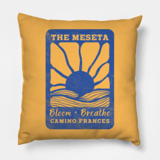 The Meseta on the Camino Sunflower Edition Pillow