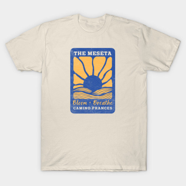 The Meseta on the Camino Sunflower Edition T-Shirt by Camp Happy Hour