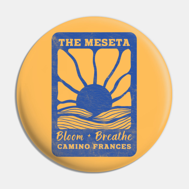 The Meseta on the Camino Sunflower Edition Pin by Camp Happy Hour