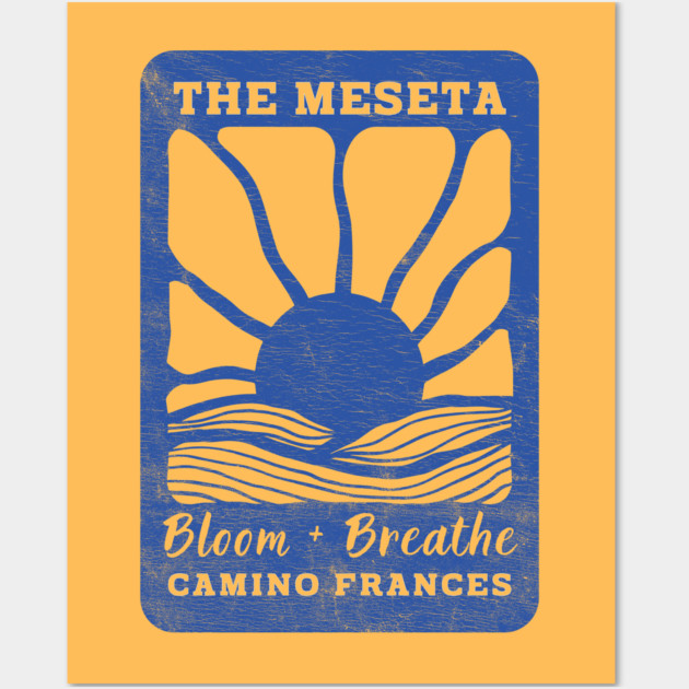 The Meseta on the Camino Sunflower Edition Wall Art by Camp Happy Hour
