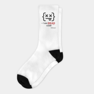 I See DEAD Code Funny Programmer Developer Coding Joke Gift Socks