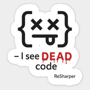 I See DEAD Code Funny Programmer Developer Coding Joke Gift Sticker