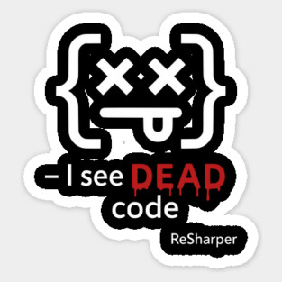 I See DEAD Code Funny Programmer Developer Coding Joke Gift Sticker