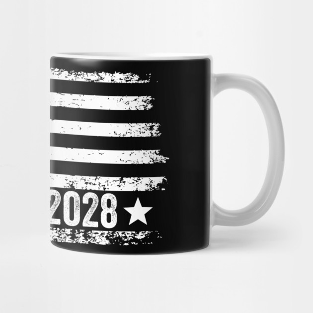 Trump 2028 Grunge American Flag Political by ArtistTee ⭐⭐⭐⭐⭐