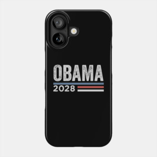 Obama 2028 Retro Distressed Campaign Style Political Phone Case