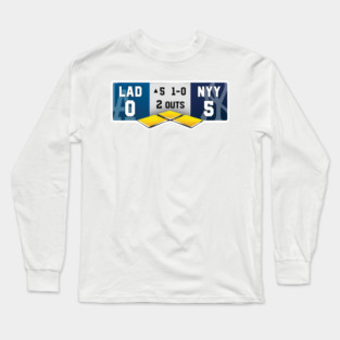 Dodgers Yankees 5th Inning World Series Long Sleeve T-Shirt