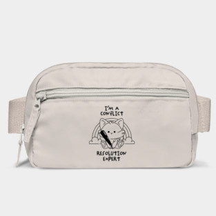 I Am a Conflict Resolution Expert Lovely Cat Light by Tobe Fonseca Bag