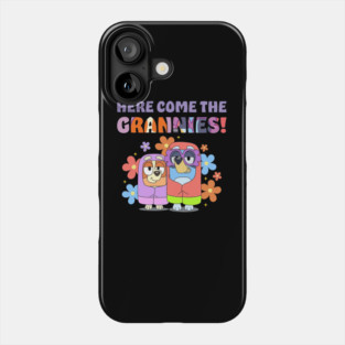 Here Come the Grannies Bluey Vintage Cartoon Phone Case