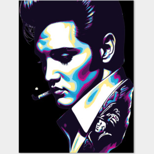 elvis retro Posters and Art