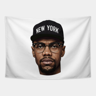 Malcolm X New York Tapestry