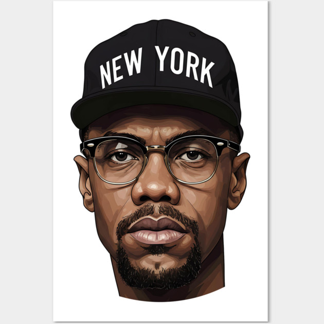 Malcolm X New York Wall Art by UrbanLifeApparel