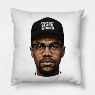 Malcolm X: Protect Black Women Pillow