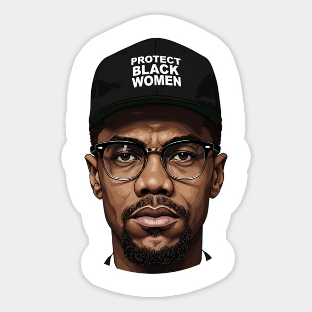Malcolm X: Protect Black Women Magnet by UrbanLifeApparel