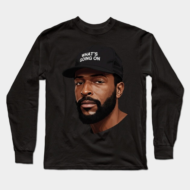 Marvin Gaye: What's Going On Long Sleeve T-Shirt by UrbanLifeApparel