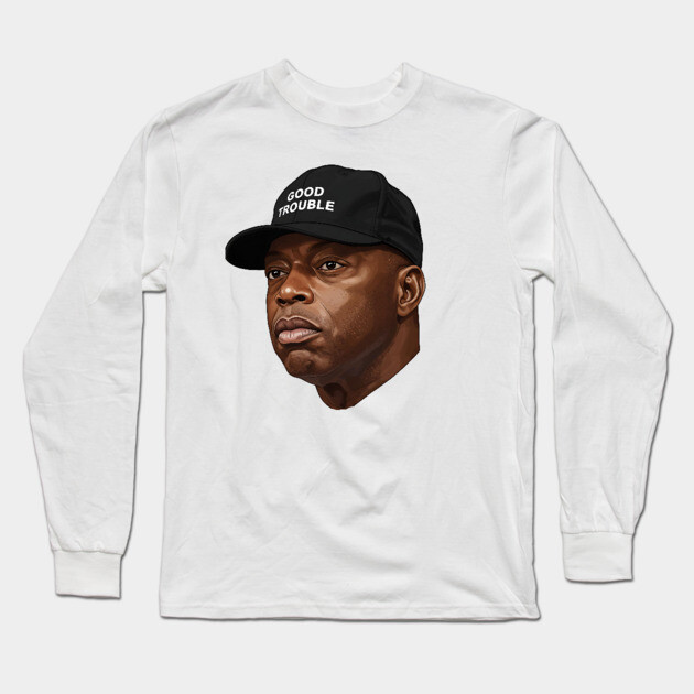 John Lewis: Good Trouble Long Sleeve T-Shirt by UrbanLifeApparel