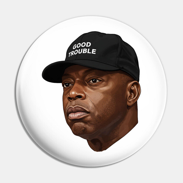John Lewis: Good Trouble Pin by UrbanLifeApparel
