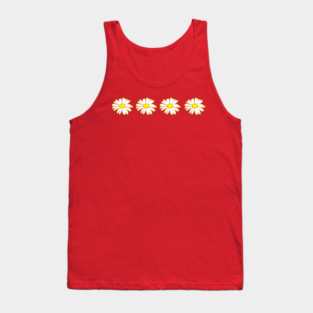 Groovy Daisy Row – Retro Floral Tank Top