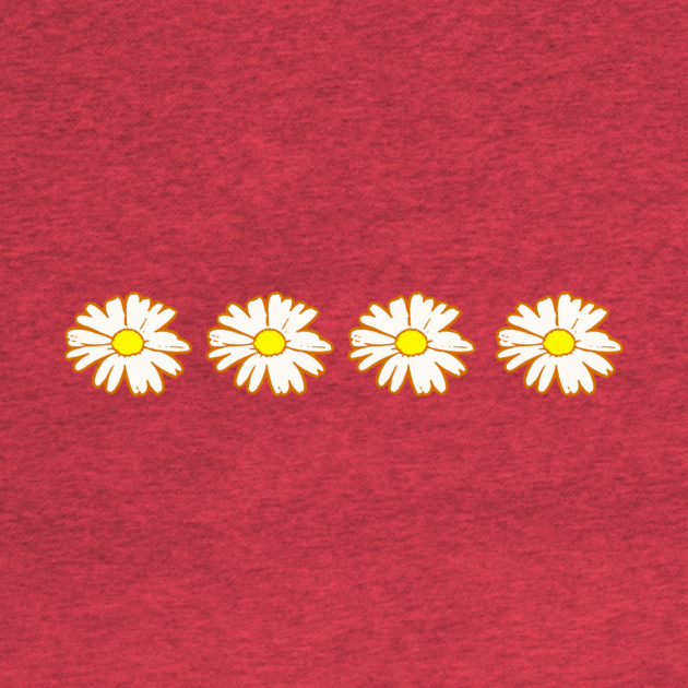 Groovy Daisy Row – Retro Floral by DonWillisJrArt