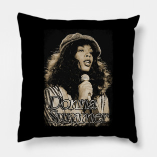 Donna Summer 80s 70s // Vintage Retro Style Pillow