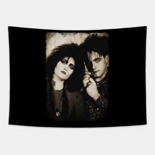 Siouxsie Sioux - Robert Smith // Vintage Retro Style Tapestry