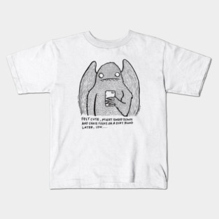 Felt Cute Mothman Kids T-Shirt