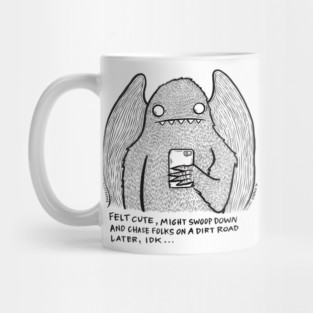 Felt Cute Mothman Mug