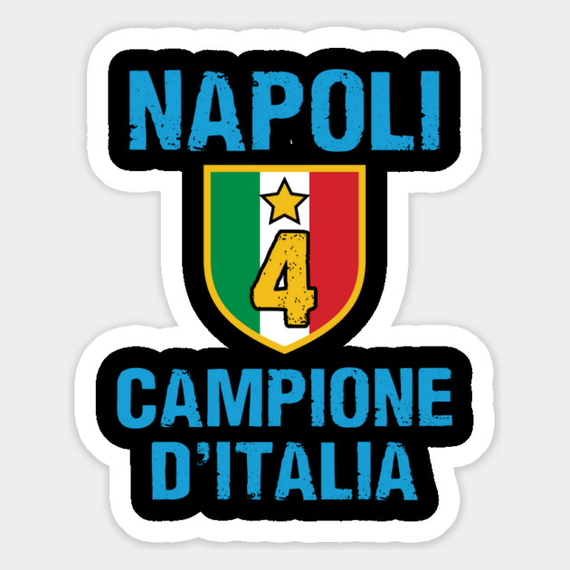 Napoli Campione D'Italia 2025 Celebrativa Quarti Campioni 4 scudetto Celebration Magnet by Tshirtiz