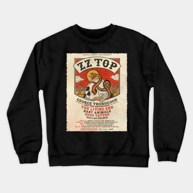 Red Hot Summer Tour Crewneck Sweatshirt by Timeless Chaos