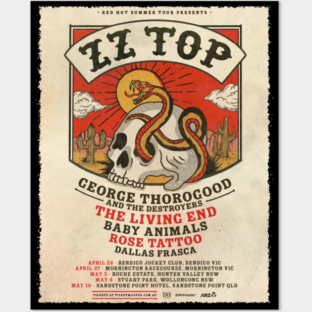 Red Hot Summer Tour Wall Art by Timeless Chaos