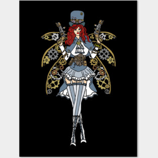 Steampunk Fairy Posters and Art
