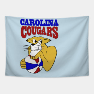 Defunct Carolina Cougars Basketball Tapestry