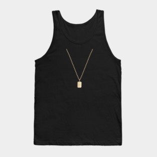 White Lotus Chelsea, Stay Gold Necklace Tank Top