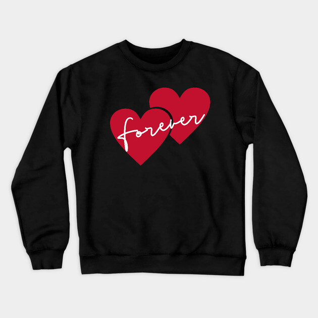 valentine hearts Crewneck Sweatshirt by Pixel Threads 