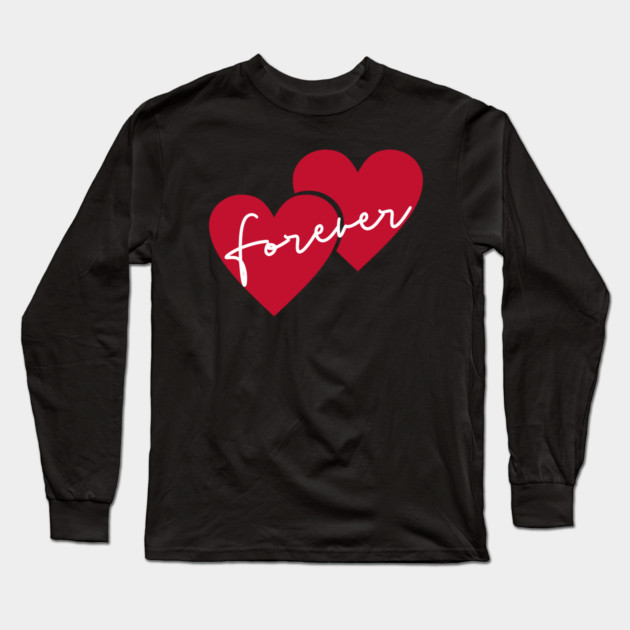 valentine hearts Long Sleeve T-Shirt by Pixel Threads 