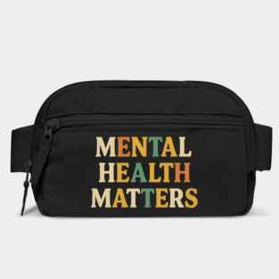Mental Health Matters Retro Quote - Inspirational Positive Message Bag