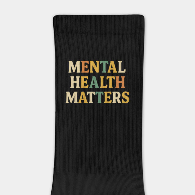 Mental Health Matters Retro Quote - Inspirational Positive Message by ArtistTee ⭐⭐⭐⭐⭐
