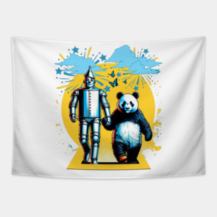 The Tinman and Panda Tapestry