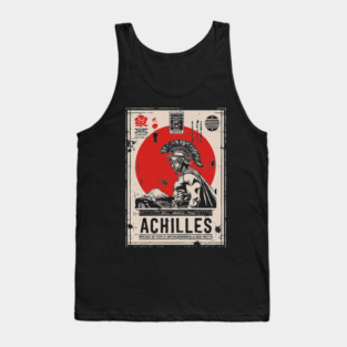 Achilles Warrior Greek Mythology Vintage Poster Tank Top
