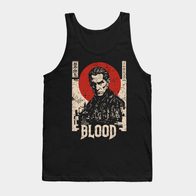 Vampire Hunter Gothic Horror Retro Japan Poster Tank Top by TuncGK