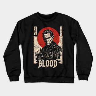 Vampire Hunter Gothic Horror Retro Japan Poster Crewneck Sweatshirt